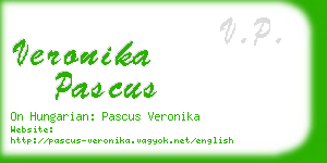 veronika pascus business card